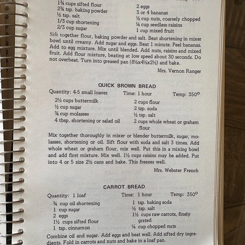 Vintage First Lutheran Church North Dakota Cookbook Recipes 1980's